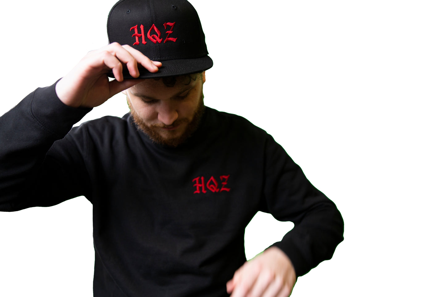 HQZ Snapback (Black + Red)